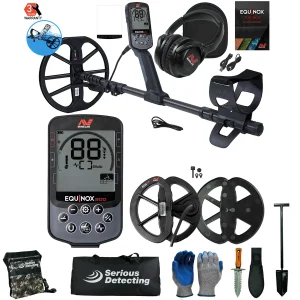 Minelab EQUINOX 900 Multi-IQ Metal Detector (11" + 6" Coils)
